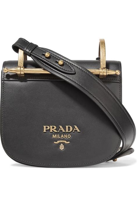 prada pionniere bag black|Prada Pionniere Leather Shoulder Bag .